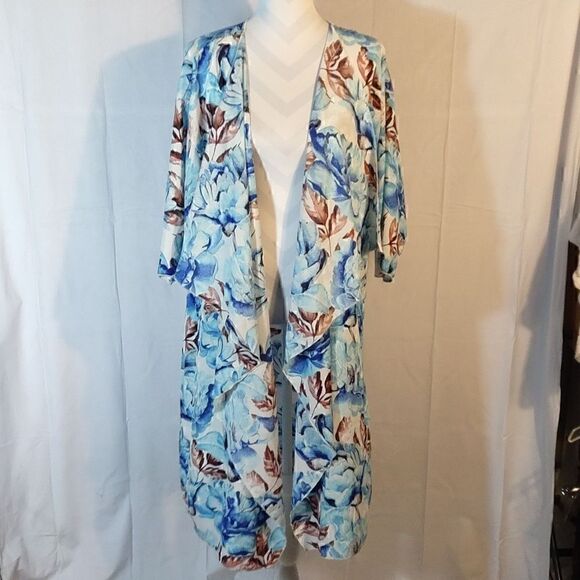 LuLaRoe Floral Open Front Kimono - Picture 7 of 7